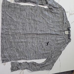 PINK Victoria's Secret Gray Long Sleeve Tee